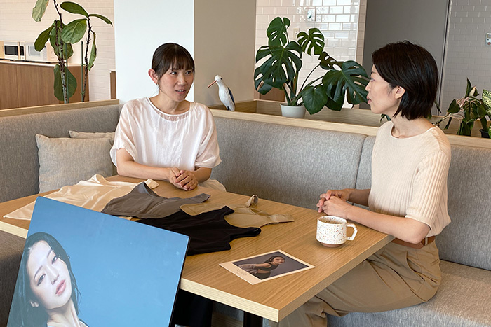 ポップアップイベントでの様子を振り返りながらNstyleへの思いを熱く語る、山川と近藤
